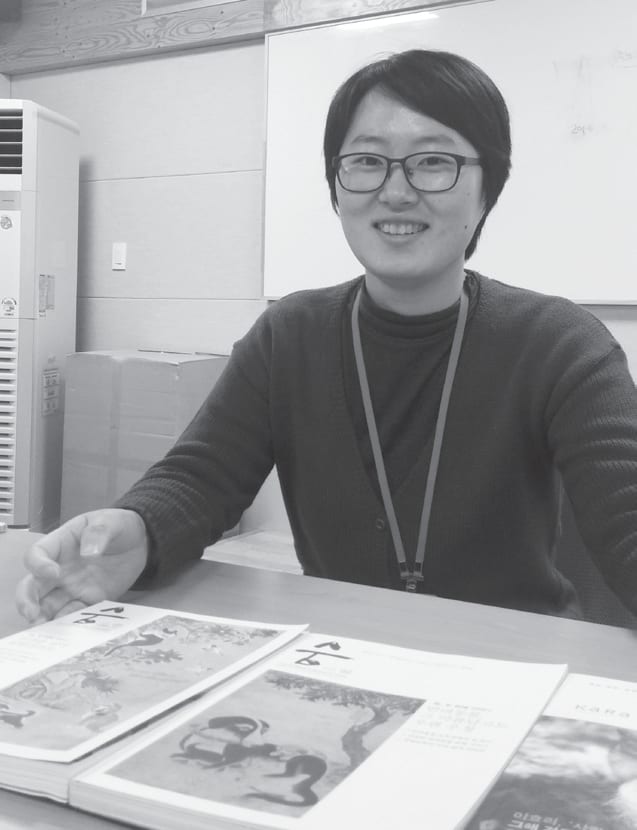 인터뷰 중인 박아름 회원